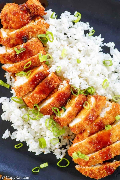 schnitzel with rice