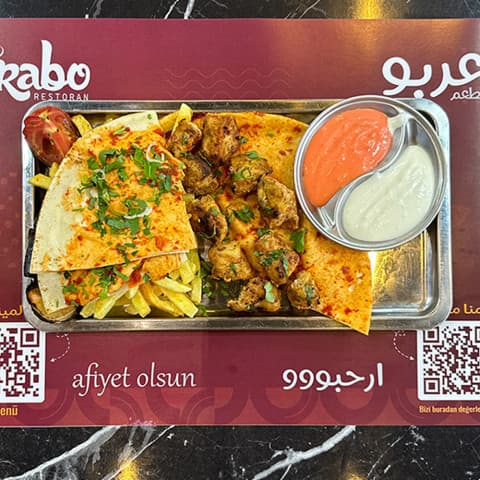 Shish tawook charcoal meal