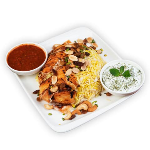 Mandi with Shawarma
