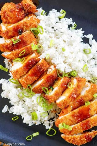 schnitzel with rice