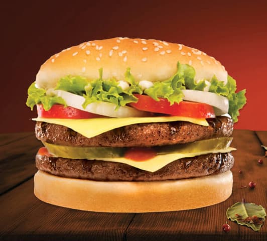 XL burger menu