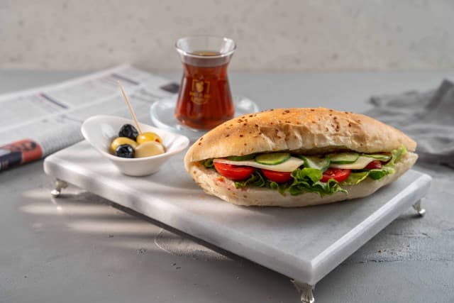 Pesto Sauce Sandwich